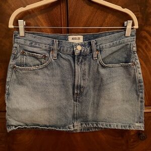 Agolde Alec Mini Denim Skirt